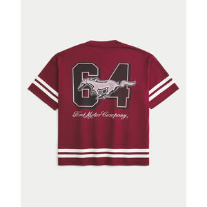 Hollister Ford Mustang Graphic Mesh Jersey Baggy Fit - Adult Large NWT